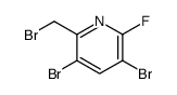 3,5-dibromo-2-(bromomethyl)-6-fluoropyridine结构式