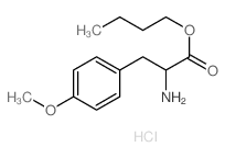 Alanine,3-(p-methoxyphenyl)-, butyl ester, hydrochloride, L- (8CI)结构式