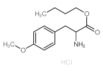 Alanine,3-(p-methoxyphenyl)-, butyl ester, hydrochloride, L- (8CI) picture