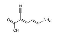 5-amino-2-cyanopenta-2,4-dienoic acid Structure