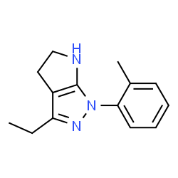 Pyrrolo[2,3-c]pyrazole, 3-ethyl-1,4,5,6-tetrahydro-1-(2-methylphenyl)- (9CI)结构式