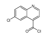 6-chloro-quinoline-4-carbonyl chloride结构式