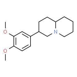 Octahydro-3-(3,4-dimethoxyphenyl)-2H-quinolizine Structure