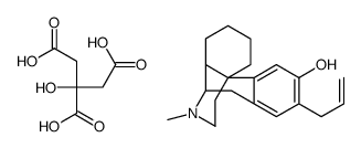 (-)-2-Allyl-3-hydroxy-N-methylmorphinan citrate Structure