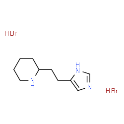 2-[2-(1H-IMIDAZOL-4-YL)-ETHYL]-PIPERIDINE 2HBR结构式