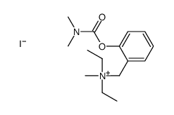 [2-(dimethylcarbamoyloxy)phenyl]methyl-diethyl-methylazanium,iodide Structure