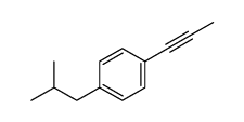 1-(2-methylpropyl)-4-prop-1-ynylbenzene Structure