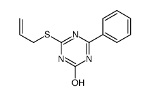 6-phenyl-4-prop-2-enylsulfanyl-1H-1,3,5-triazin-2-one结构式
