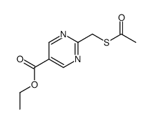 ethyl 2-(acetylsulfanylmethyl)pyrimidine-5-carboxylate Structure