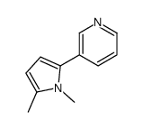 3-(1,5-dimethylpyrrol-2-yl)pyridine结构式