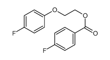 2-(4-fluorophenoxy)ethyl 4-fluorobenzoate结构式