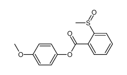 4-methoxyphenyl 2-(methylsulfinyl)benzoate结构式