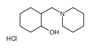 2-(piperidin-1-ylmethyl)cyclohexan-1-ol,hydrochloride Structure