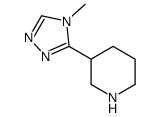 3-(4-甲基-4H-1,2,4-噻唑-3-基)哌啶结构式
