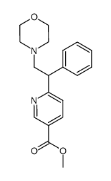 6-(2-morpholin-4-yl-1-phenyl-ethyl)-nicotinic acid methyl ester结构式