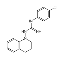 2-(4-chlorophenyl)-1-(3,4-dihydro-2H-quinolin-1-yl)guanidine structure