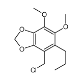 4-(chloromethyl)-6,7-dimethoxy-5-propyl-1,3-benzodioxole Structure