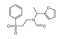 N-[2-(benzenesulfonyl)ethyl]-N-[1-(furan-2-yl)ethyl]formamide Structure