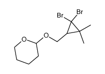 2,2-Dibromo-3,3-dimethylcyclopropylmethyl 2-Tetrahydropyranyl Ether Structure
