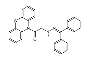 2-(2-benzhydrylidenehydrazinyl)-1-phenothiazin-10-ylethanone Structure