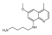 4-methyl-6-methoxy-8-(1-tetramethyleneamino)aminoquinoline Structure