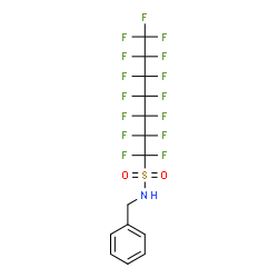 N-benzyl-1,1,2,2,3,3,4,4,5,5,6,6,7,7,7-pentadecafluoroheptane-1-sulphonamide结构式