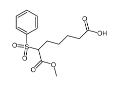 6-benzenesulfonyl-6-carbomethoxyhexanoic acid结构式