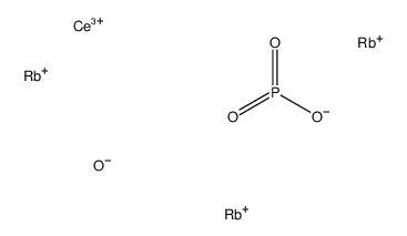 cerium trirubidium bis(phosphate)结构式