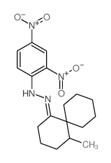 N-[(1-methyl-5-spiro[5.5]undecylidene)amino]-2,4-dinitro-aniline structure