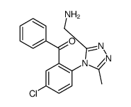 [2-[3-(aminomethyl)-5-methyl-1,2,4-triazol-4-yl]-5-chlorophenyl]-phenylmethanone结构式