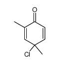 4-chloro-2,4-dimethylcyclohexa-2,5-dienone结构式