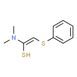Ethenethiol,1-(dimethylamino)-2-(phenylthio)- Structure