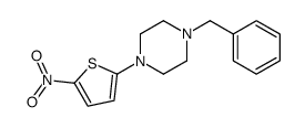 1-benzyl-4-(5-nitrothiophen-2-yl)piperazine Structure