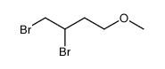 1,2-dibromo-4-methoxy-butane Structure