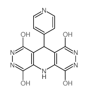 10-pyridin-4-yl-2,3,4,7,8,10-hexahydro-pyrido[2,3-d,5,6-d']dipyridazine-1,4,6,9-tetraone结构式
