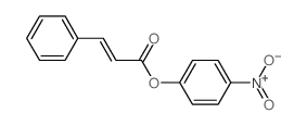 2-Propenoic acid,3-phenyl-, 4-nitrophenyl ester, (2E)- structure