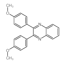 Quinoxaline,2,3-bis(4-methoxyphenyl)-结构式