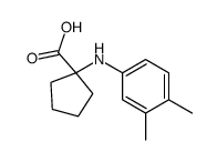 1-(3,4-DIMETHYLPHENYLAMINO)CYCLOPENTANECARBOXYLICACID picture