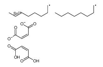 4,4'-[(Dioctylstannylene)bis(oxy)]bis(4-oxo-2-butenoic acid)结构式