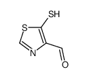 4-Thiazolecarboxaldehyde, 5-mercapto- (9CI) Structure