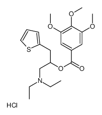 [1-(diethylamino)-3-thiophen-2-ylpropan-2-yl] 3,4,5-trimethoxybenzoate,hydrochloride Structure