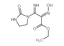 ethyl (E)-3-amino-2-nitroso-3-(2-oxoimidazolidin-1-yl)prop-2-enoate结构式