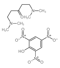 1,5-bis(dimethylamino)pentan-3-one,2,4,6-trinitrophenol结构式