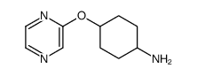 Cyclohexanamine, 4-(pyrazinyloxy)-, cis- (9CI) Structure