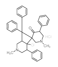 3-(4-chloro-1-methyl-3,5-diphenyl-4-piperidyl)-1-methyl-3,5-diphenyl-piperidin-4-one结构式