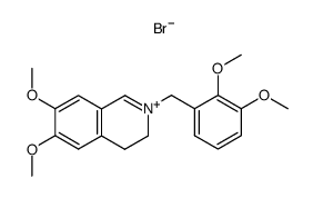 2-(2,3-dimethoxybenzyl)-3,4-dihydro-6,7-dimethoxyisoquinolinium bromide Structure