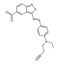 3-{Ethyl-[4-(5-nitro-benzo[c]isothiazol-3-ylazo)-phenyl]-amino}-propionitrile结构式