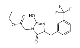 ethyl 2-[2,5-dioxo-4-[[3-(trifluoromethyl)phenyl]methyl]imidazolidin-1-yl]acetate结构式