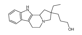 3-(2-ethyl-2,3,5,6,11,11b-hexahydro-1H-indolizino[8,7-b]indol-2-yl)-propan-1-ol结构式