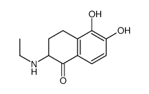 1(2H)-Naphthalenone, 2-(ethylamino)-3,4-dihydro-5,6-dihydroxy- (9CI) structure